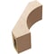Ekena Millwork 5-inch W x 12-inch D x 12-inch H Westlake Rough Cedar Woodgrain TimberThane Knee Brace, Primed BRCUR05X12X12WTLRCPR - alternate 2